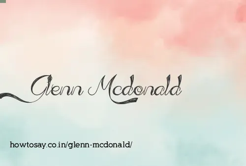 Glenn Mcdonald