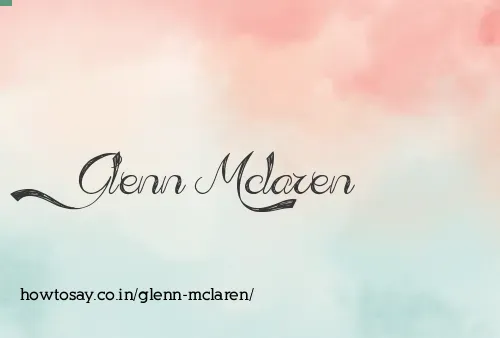 Glenn Mclaren