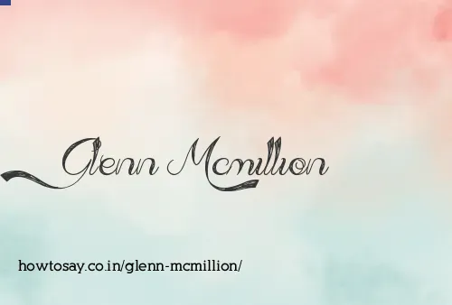 Glenn Mcmillion