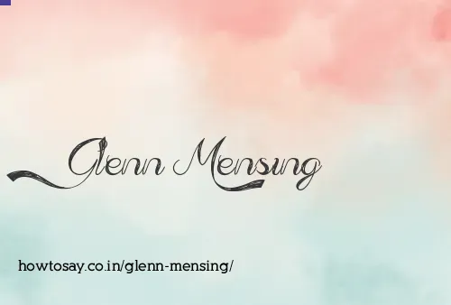 Glenn Mensing