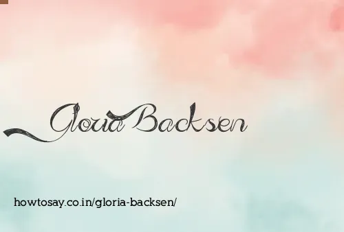 Gloria Backsen