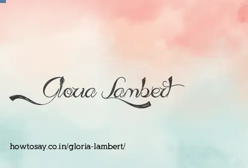 Gloria Lambert
