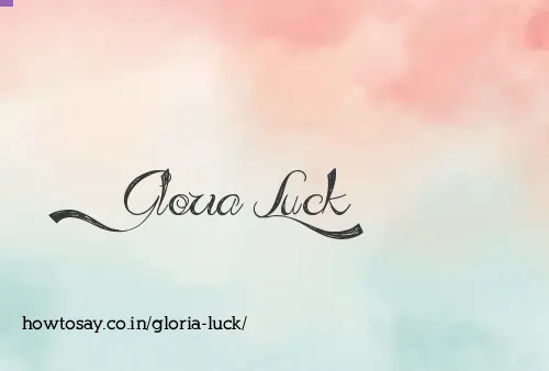 Gloria Luck