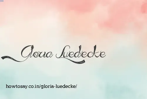 Gloria Luedecke