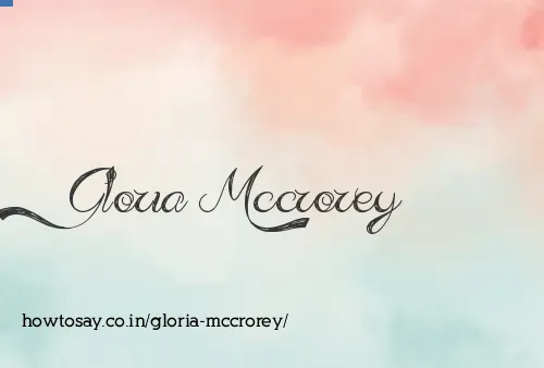 Gloria Mccrorey