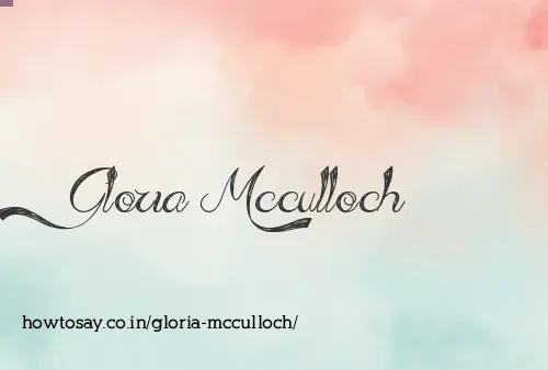 Gloria Mcculloch