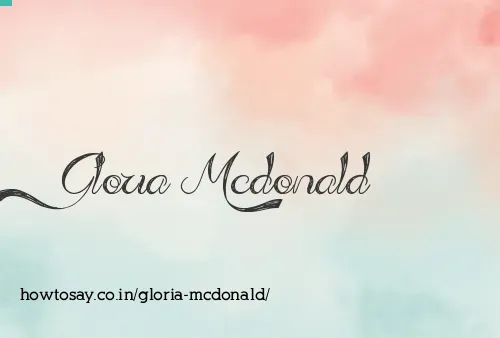 Gloria Mcdonald