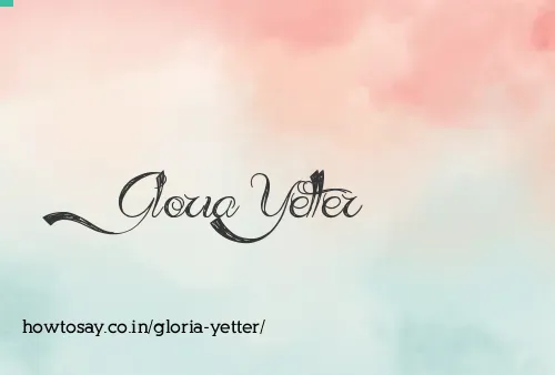Gloria Yetter