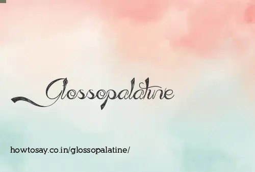 Glossopalatine