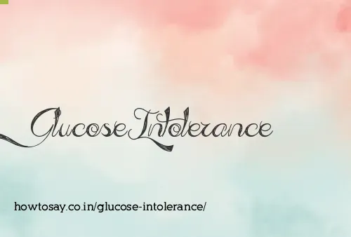 Glucose Intolerance