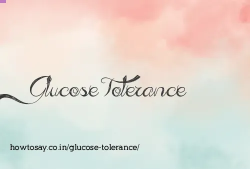 Glucose Tolerance