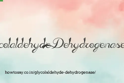 Glycolaldehyde Dehydrogenase