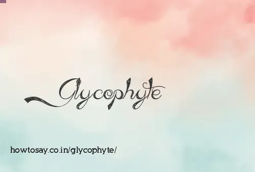 Glycophyte