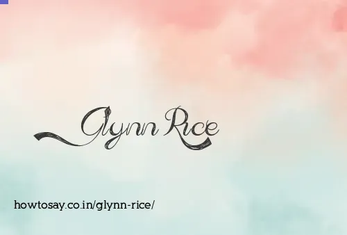Glynn Rice
