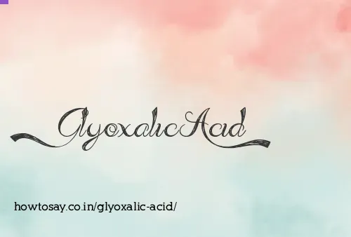 Glyoxalic Acid