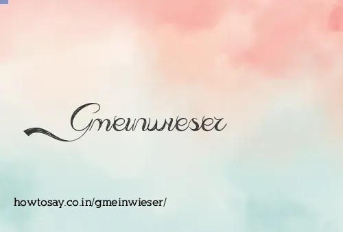 Gmeinwieser
