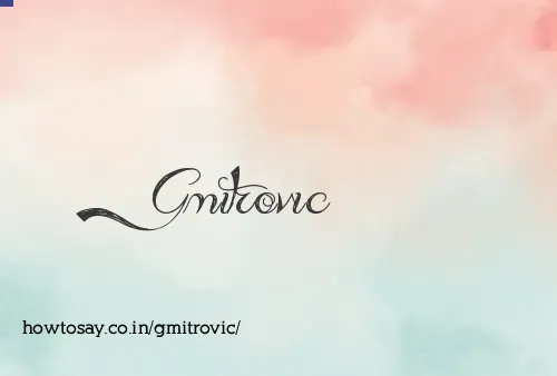 Gmitrovic