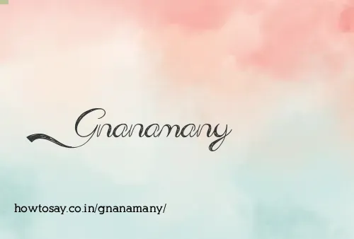 Gnanamany