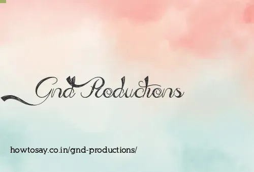 Gnd Productions