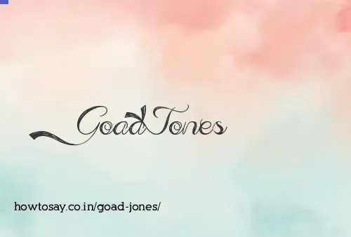 Goad Jones