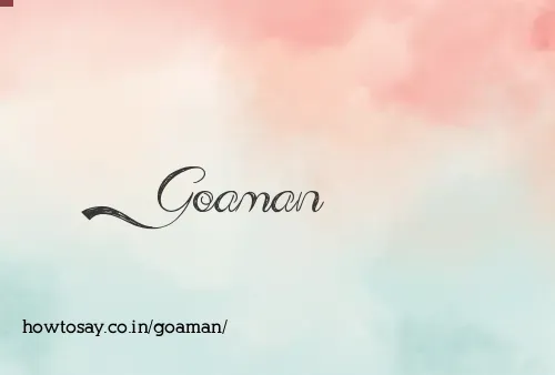 Goaman