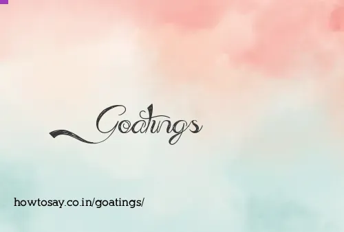 Goatings