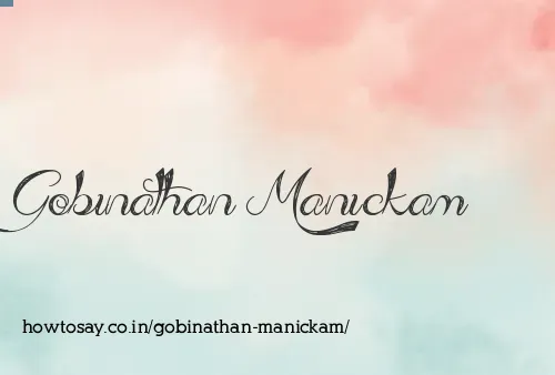 Gobinathan Manickam