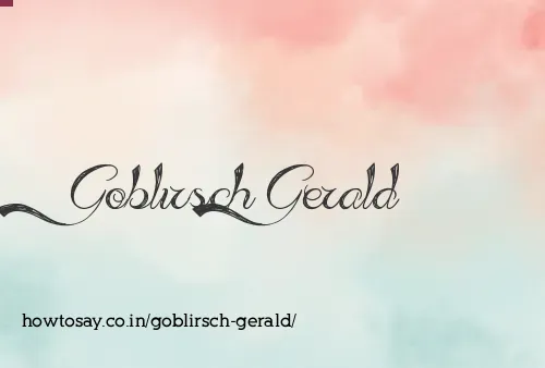 Goblirsch Gerald