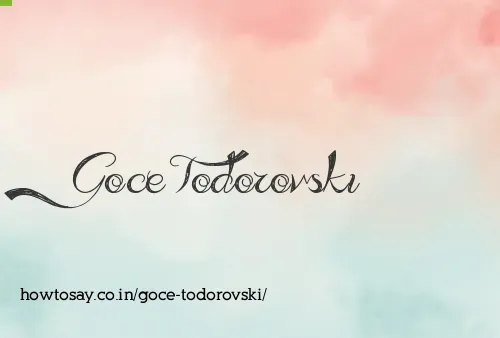 Goce Todorovski