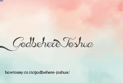 Godbehere Joshua