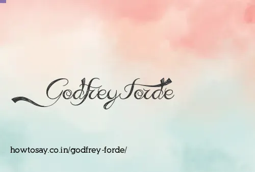 Godfrey Forde