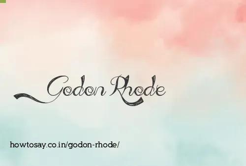 Godon Rhode