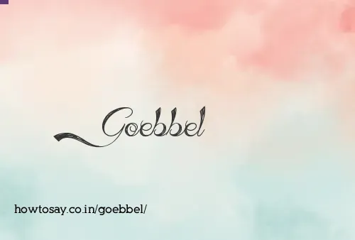 Goebbel