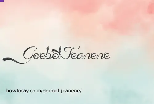 Goebel Jeanene