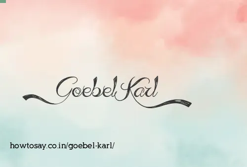 Goebel Karl