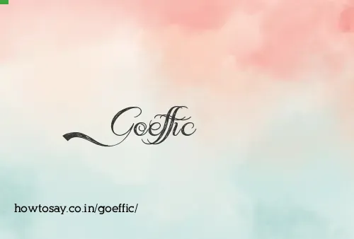 Goeffic