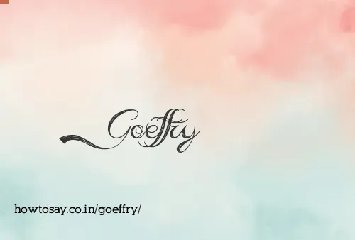 Goeffry