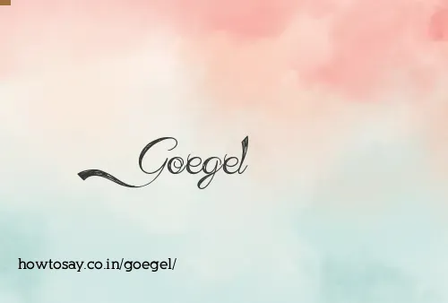 Goegel