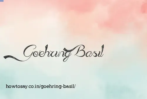 Goehring Basil