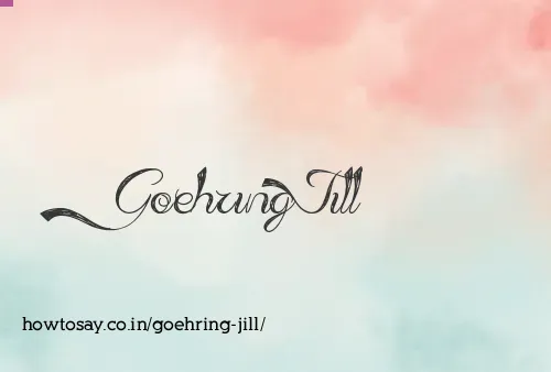 Goehring Jill
