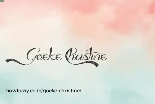 Goeke Christine