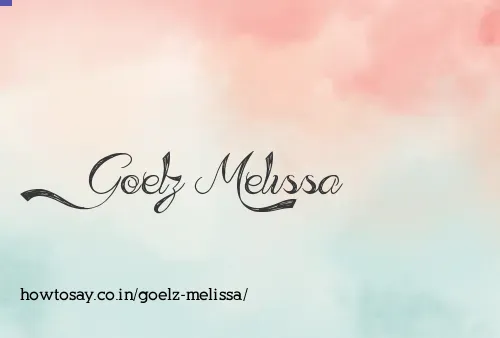 Goelz Melissa