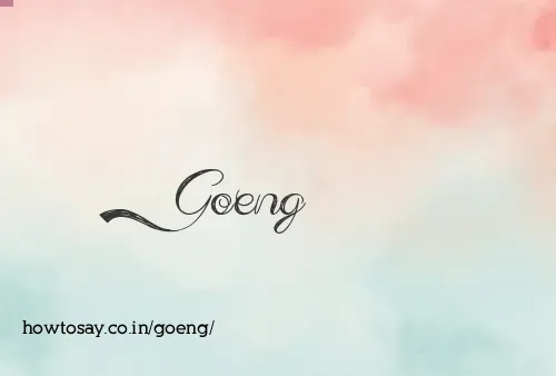 Goeng