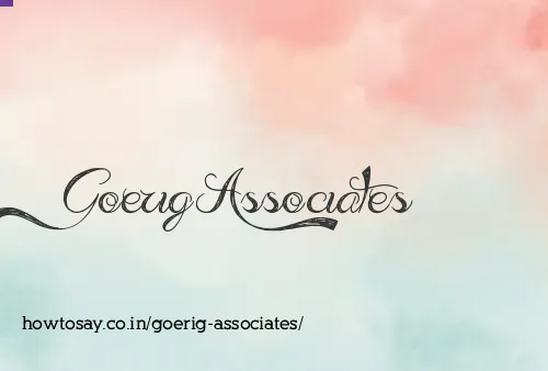 Goerig Associates