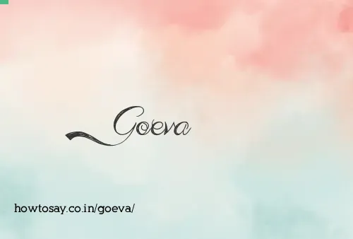 Goeva
