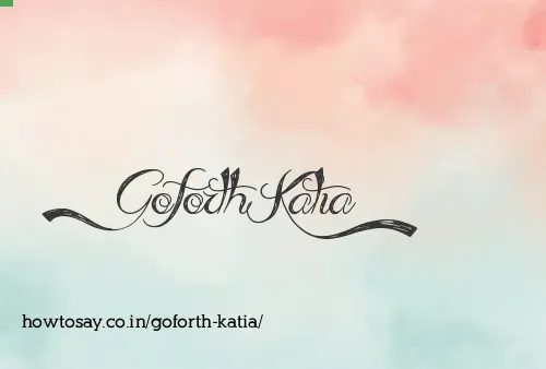 Goforth Katia