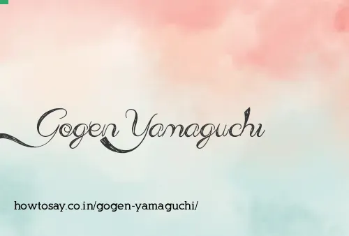 Gogen Yamaguchi