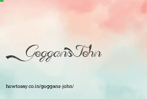 Goggans John