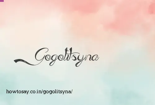 Gogolitsyna