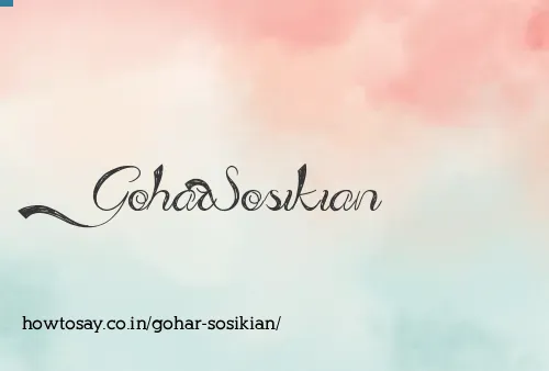 Gohar Sosikian